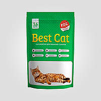 Наполнитель BEST CAT силикалевый, GREEN APPLE 3.6л