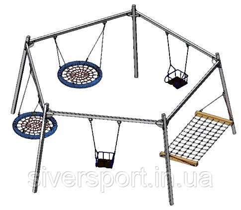 Гойдалка п'ятикутна SiverSport KID3009, фото 1