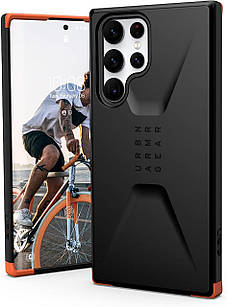 Оригінальний чохол UAG Civilian Series Black для Samsung Galaxy S22 Ultra SM-S908