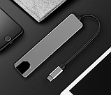 USB-розгалужувач для MacBook Type-C на 8-Port USB TypeC 3.0 Mini Hub SD, TF, RJ 45, фото 5