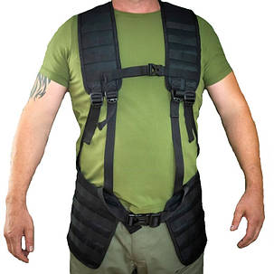 Розвантажувальна система для бронежилета РПС-2 Kirasa чорний, фото 1