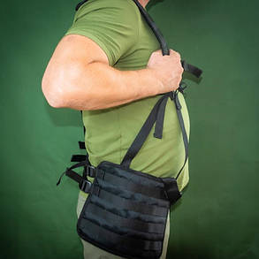 Розвантажувальна система для бронежилета РПС-2 Kirasa чорний, фото 3