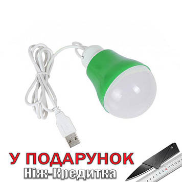 Енергозберігаюча технологія LED-лампа USB  Зелений