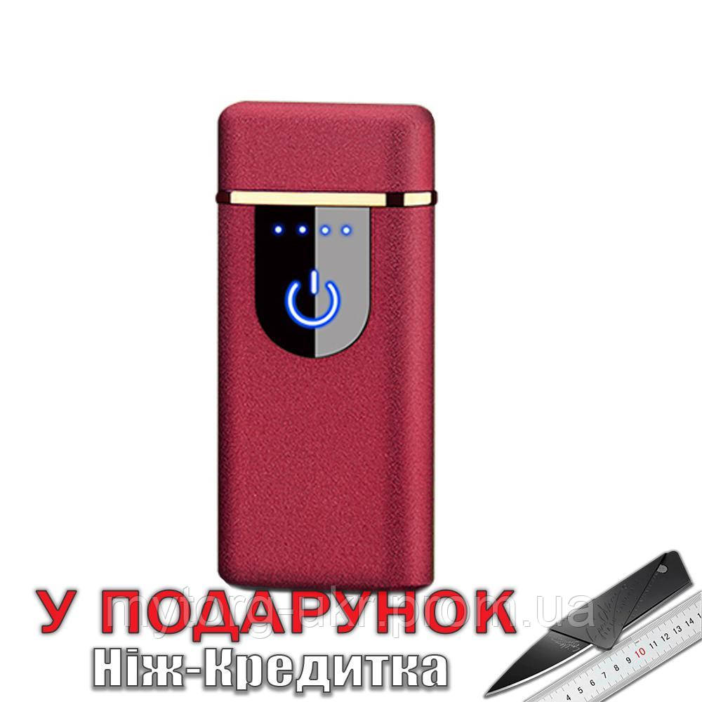 USB запальничка Sunroz електро-імпульсна  Червоний