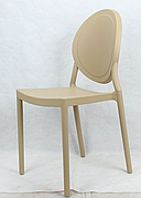 Стілець пластиковий для дому / офісу /кафе / дачі/ саду / тераси Lord (Лорд), бежевий 06