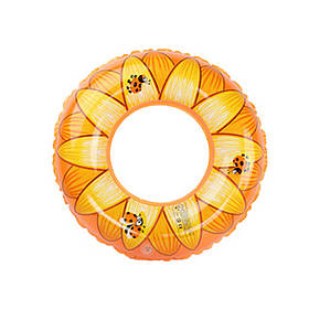 Дитячий надувний круг Bambi BT-IG-0025, 60см (Помаранчевий), Toyman