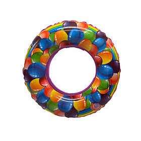 Дитячий надувний круг Bambi BT-IG-0025, 60см (Фіолетовий), Toyman