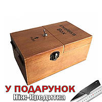 Бесполезная коробка Useles Box из натурального дерева