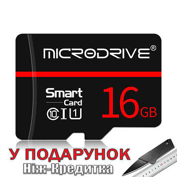 Карта пам'яті Microdrive з SD адаптером class 10 16Gb Чорний