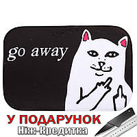 Коврик для прихожей Go Away нескользящий 60 см х 40 см Черный