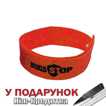 Багаторазовий браслет від комарів Bugs Stop  Червоний