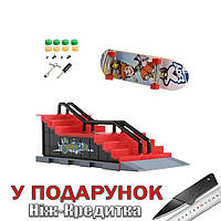 Мини трамплин с Фингербордом Tech Deck F Красный