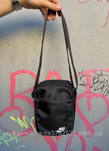 Купить Барсетка мужская Nike (Найк) black сумка через плечо черная ТОП ...