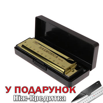 Губна гармоніка Harmonica BMT1  Золотий