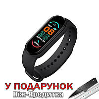 Фітнес браслет Smart Band M6 з вимірюванням кисню і тиску. Смарт годинник. Фітнес трекер  Чорний