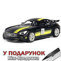 Машинка AMG GT R гоночна іграшкова 1:32 Чорний