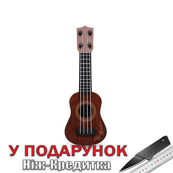 Укулеле Міні гітара на 4 струни 25 см  Темно коричневий