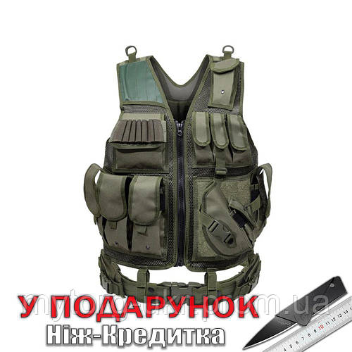 Тактический жилет военный боевой Зеленый (ID#1689490191), цена: 1806.35 ...