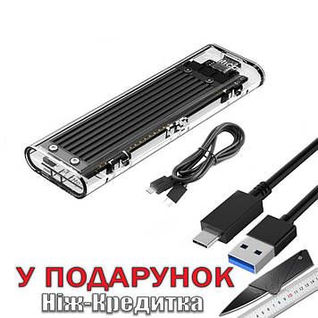 Кейс для NVMe mSATA/M2 NGFF Orico USB Type-C TCM2-C3 10 Гбіт за секунду