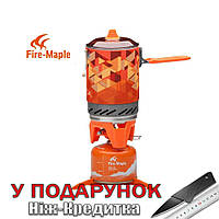 Газовая горелка Fire Maple FMS X3 туристическая Оранжевый