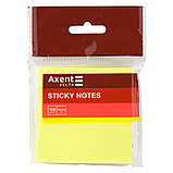 Блок паперу з липким шаром Axent (75х10х75 мм, 100 арк., жовтий) D3414-11, фото 2