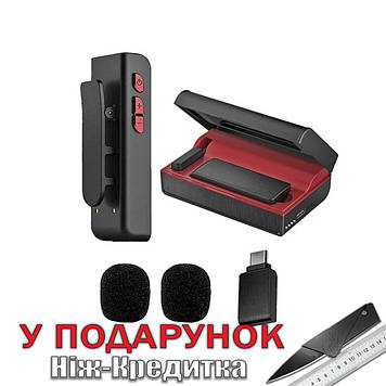 Мікрофон із відворотом для IPhone IPad Android ПК Type C конденсаторний з кейсом Type C