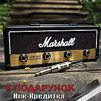 Ключниця Marshall на 4 ключі у вигляді гітарного підсилювача JCM 800 чорна