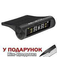 Система контролю тиску та температури у шинах TPMS автомобільна зовнішні датчики Solar TPMS Чорний