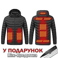 Куртка с подогревом от PowerBank М Черный