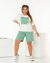 Костюм жіночий з шортами та футболкою, фото 3