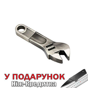 Флешка Гучний ключ 32 Гб USB  сріблястий