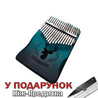 Калімба Cega на 17 язичків Ручне фортепіано Синій