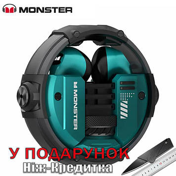 Ігрові Bluetooth-навушники Monster XKT10  Зелений