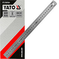Лінійка 300 мм із двосторонньою шкалою YATO (YT-70721)