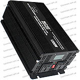 Інвертор з чистою сінусоїдою 12V в 220V ProFix-1500W (макс.3000W) з зарядкою + UPS, LCD дисплей + USB, фото 3