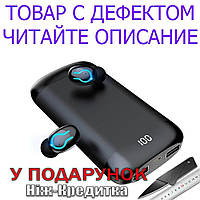 Гарнитура Power Bank HBQ Q66 TWS Bluetooth V5.0 с двойным микрофоном беспроводные Уценка! №2770 Уценка!