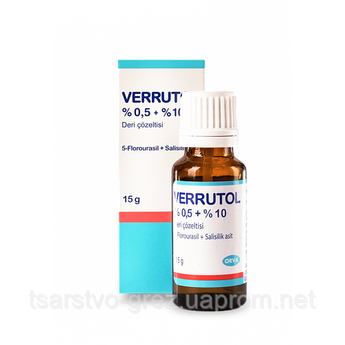 Купити Веррутол Verrutol (Веррумал) раствор от бородавок, 15 мл, ціна ...