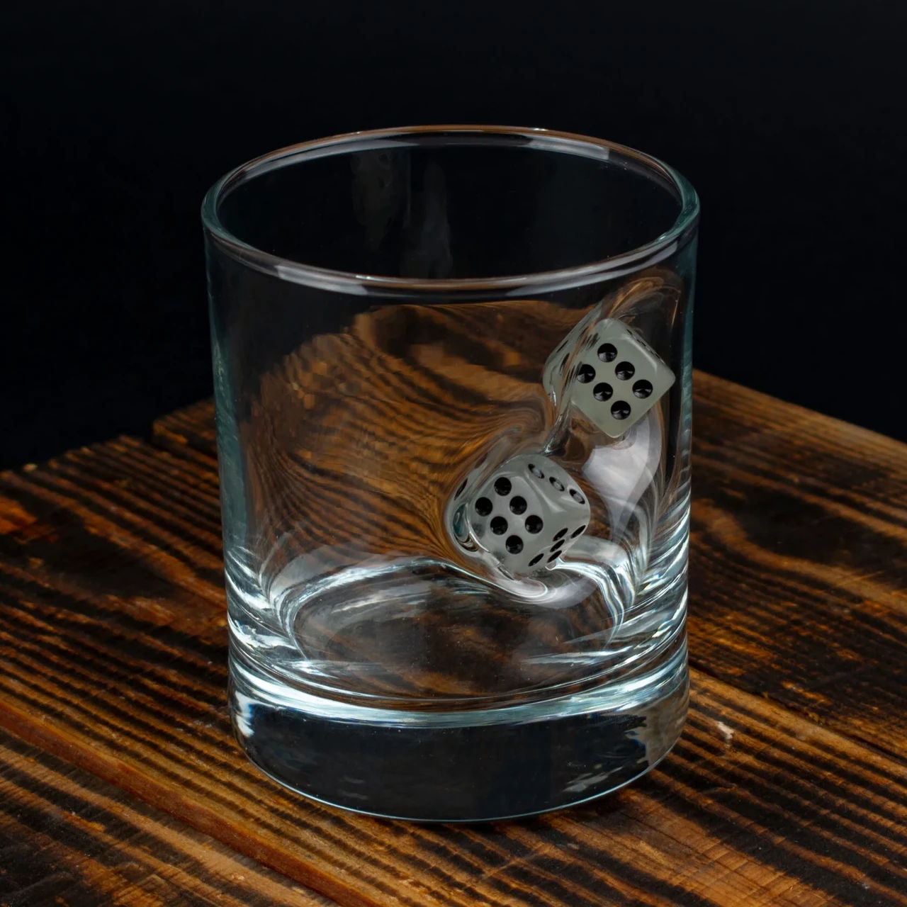 Сувенірний Стакан для віскі з кубами, прозорий 250 мм., фото 1
