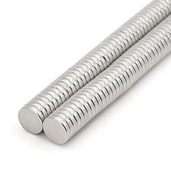 Магніт неодимовий (NdFeB) Круглий 8х1,3 мм 5 шт.