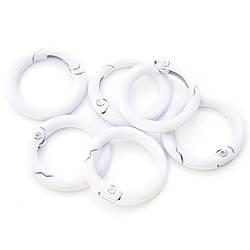 Карабін кільце 24х3,5 мм 1 шт. Білий