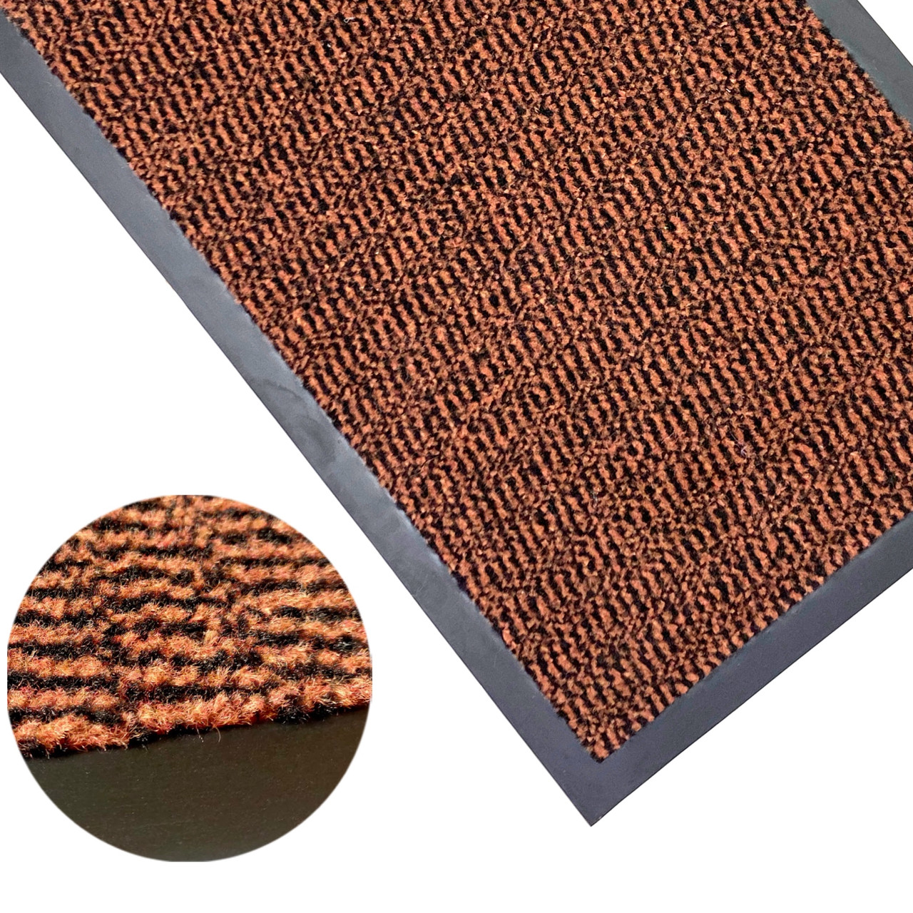 90х150 см Floorcoverings bv Leyla 87 (цегловий колір) брудозахисний килим для офісу, магазину та дому.