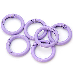 Карабін кільце 24х4 мм 1 шт. Фіолетовий