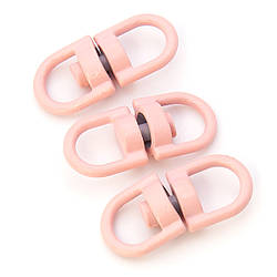 Вертлюг петля/петля 10 шт. 20х9 мм Рожевий світлий