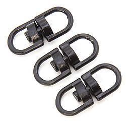 Вертлюг петля/петля 10 шт. 20х9 мм Чорний