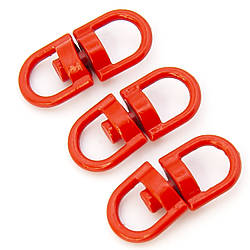 Вертлюг петля/петля 10 шт. 20х9 мм Червоний