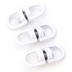 Вертлюг петля/петля 10 шт. 20х9 мм Білий