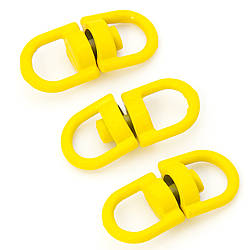 Вертлюг петля/петля 10 шт. 20х9 мм Жовтий