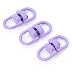 Вертлюг петля/петля 10 шт. 20х9 мм Фіолетовий