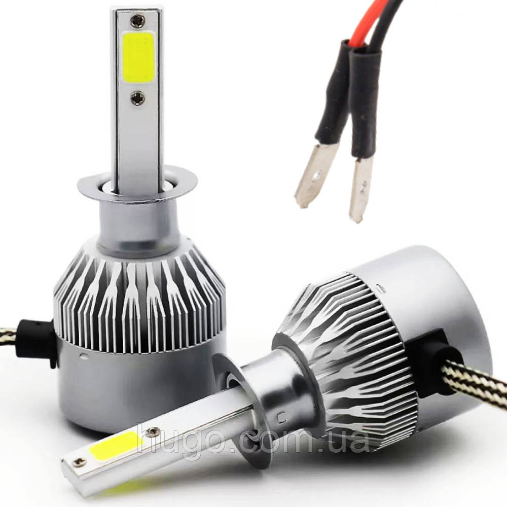 LED лампи C6 H1, 2шт, 36W / Комплект світлодіодних ламп для фар / Автолампи, фото 1