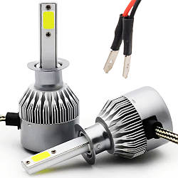 LED лампи C6 H1, 2шт, 36W / Комплект світлодіодних ламп для фар / Автолампи